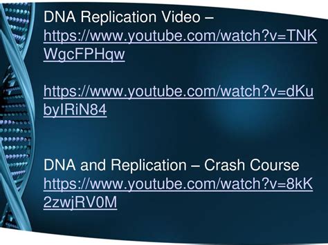 dna replication https www.youtube.com watch v tnkwgcfphqw